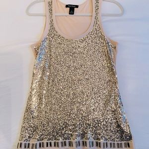 Gold Sequin Tank top